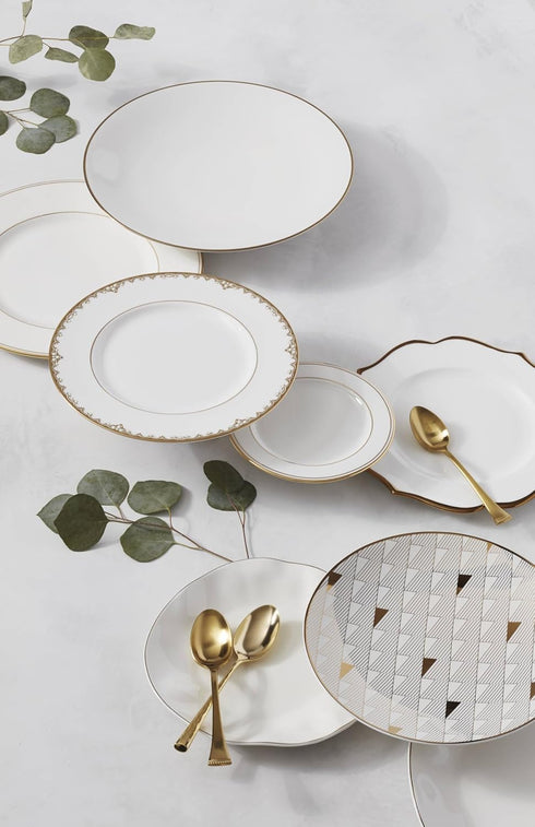 Lenox White Trianna Gold Salad Plate, 1.27 LB...
