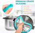 3-Pack 6QT Silicone Sealing Rings with Steam Release Valve - Compatible with Instant Pot Ultra & 6 Quart Models (Duo, Lux, Duo Plus, Ultra, Viva) ...