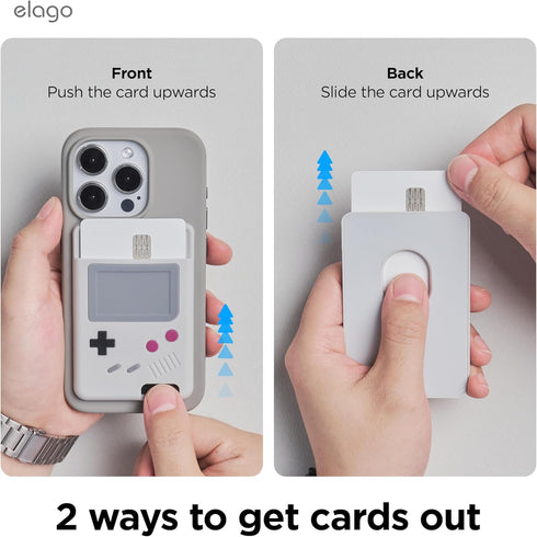 elago W5 Magnetic Wallet Card Holder 2-Cards Compatible with MagSafe for iPhone 15, iPhone 14, iPhone 13, iPhone 12 Series - Secure Phone Wallet, ...