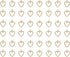 Ruwado 50 pcs Hollow Heart Charm Jewelry Making Kits for Jewelry Making 1.5 x 1.2 cm Cute Accessories for DIY Crafting Project Christmas Tree Déco...