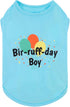 Fitwarm Birthday Boy Dog Shirt, Bir-ruff-day Boy Funny Dog Clothes for Small Dogs Boy, Pet Birthday Outfit, Cat Tshirt, 100% Breathable Cotton, Aq...