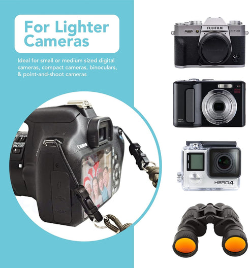 Foto&Tech 2 Pieces Quick Release QD Loop Connector for Camera Neck Strap Compatible with Fujifilm Samsung Sony Olympus Panasonic Canon Nikon Penta...