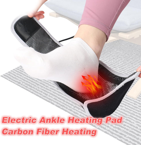 Heated Ankles Wrap Foot Heating Pad for Achilles Tendonitis Relief Portable Cordless Electric Heating Pads for Feet Circulation and Pain Relief wi...