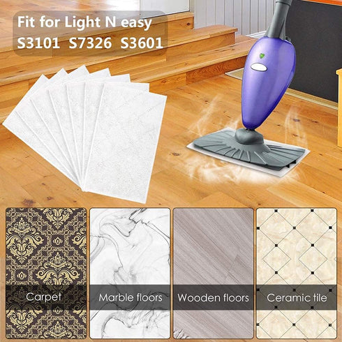 Cleaning Mop pad Replacement Pads for Light N Easy S301 S3601 S3101 S7326 7688ANB 7688ANW 7618ANB 7618ANW Floor Steam Cleaner 7 Pack...