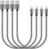 Short iPhone Charger Cable 4Pack,1FT Lightning to USB Braided Data Sync Fast Charger Cord Compatible with iPhone 12 Pro Max/12/11/11 Pro Max X XS ...