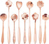 9 Pcs Flower Spoon Coffee Teaspoon Set, ESRISE Stainless Steel Tea Spoon essert Spoon, Cute Demitasse Scoop for Stirring Drink Mixing Milkshake Ja...