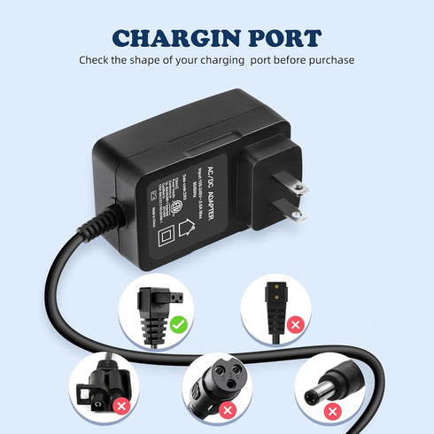 2-Prong 12.6V AC/DC Adapter Compatible with KOSGHO PZ0-18 PZ018 Cordless Automatic Robotic Swimming Pool Vacuum Cleaner 11.5V 5200mAh Lithium-ion ...
