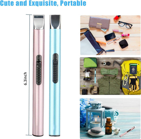 Electric USB Rechargeable Lighter Arc Long Lighter Flameless...