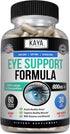 Kaya Naturals Eye Health Supplement - Lutein & Zeaxanthin - Supports Eye Strain, Dry Eyes, and Vision Health - Clinically Proven Ingredients 800mg...