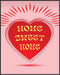 Posterizer 1 pcs-Home Sweet Home-Cute Heart Retro Print 1-Miscellaneous-Romantic Art-Living Room Bedroom Decor- unframed wall art...