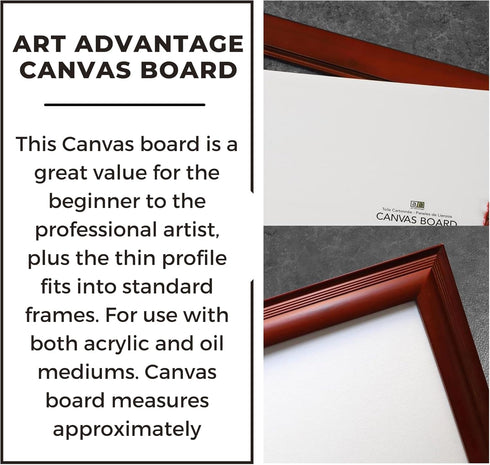 Art Advantage Canvas Board Recycled MDF 14x18...