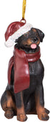 Design Toscano Christmas Xmas Rottweiler Holiday Dog Ornaments, Full Color...