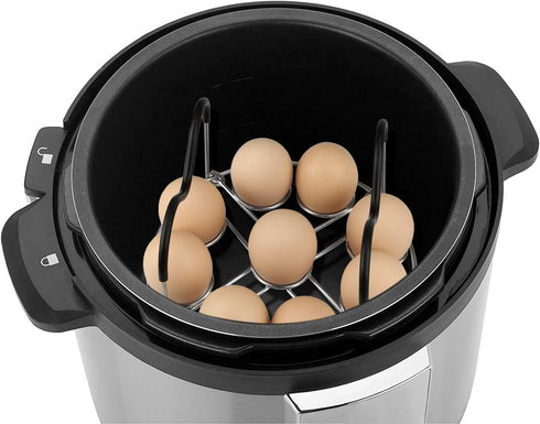 Egg Steamer Rack Trivet with Heat Resistant Handles for Instant Pot Accessories 5,6,8 Quart & Pressure Cooker, Stainless Steel...
