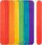 8 Inch Colored Jumbo Craft Sticks - 60 PCS Extra Large Natural Premium Wood, Rainbow Wooden Popsicle Sticks, Wide Lollipop Sticks for DIY Crafting...