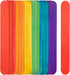 8 Inch Colored Jumbo Craft Sticks - 60 PCS Extra Large Natural Premium Wood, Rainbow Wooden Popsicle Sticks, Wide Lollipop Sticks for DIY Crafting...