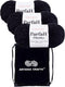 Premier Yarns Parfait Chunky Black 1150-10 (3-Skeins - Same Dye Lot) Weight S Bulky #6 Polyester Yarn for Crocheting and Knitting - Bundle with 1 ...