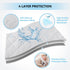 TILLYOU Pack and Play Sheets Pad - Waterproof Play Yard Playpen Sheets Pad, Soft Quilted Sheets with 1''-3'' Deep Pocket, Breathable and Fluffy, 3...