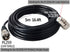 HYS L Shape Mount Mobile Antenna Bracket SO239 to PL-259 W/16.4ft(5m) Low Loss RG-58 Coaxial Cable, Heavy Duty Aluminum with 2pcs U-Bolts for PL25...