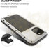 Bpowe for iPhone 11 Case,Super Shockproof Silicone Aluminum Metal Gorilla Glass Armor Tank Heavy Duty Sturdy Protector Cover Hard Case for iPhone ...
