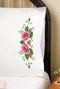 Tobin Pink Wild Rose Stamped for Embroidery Pillowcases......