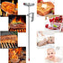 Meat Candy Deep Fry Thermometer - 2" Dial Thermometer 12" Long Stainless Steel Stem Cooking Thermometer for Grill, Turkey, BBQ (Pack of 2)...