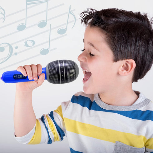 6 Pieces Inflatable Microphones (Random Colors) Birthday Party Decorations 9.8 Inches Inflatable Cosplay Microphone - Back To 80s 90s Birthday Par...