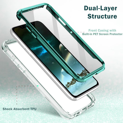 DT Series Case for iPhone 11 Case Built with Screen Protector, Lightweight and Stylish Full Body Shockproof Protective Rugged TPU Case for Apple i...