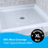 SlipX Solutions 27" Oversize Square Shower Mat, Non-Slip Mat for Elderly & Kids, 100+ Power Grip Suction Cups for Smooth Surfaces, Machine Washabl...