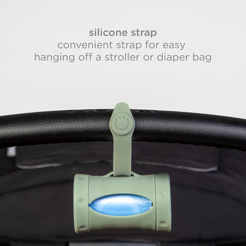 Ubbi On-the-Go Diaper Bag Dispenser for Travel, Retractable Must Have for Newborns, Helpful Baby Accessory, Sage Green...