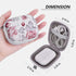 Earbud Case, AIRSPO Airpods Pro 2nd Generation Earphone Organizer Carrying Case Small Storage Bag Hard EVA Shockproof Cover with Carabiner Clip (P...