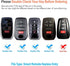 Compatible with Toyota Key Fob Cover with keychain,Key Shell Case for 2025 Camry 2021-2025 Venza,RAV4 Prime,Sienna, 2019-2025 Land Cruiser,Fortune...