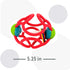 OgoBolli Teether Ring Tactile Sensory Ball and Baby Rattle Toy for Babies & Toddlers - Stretchy, Squishy, Soft, Non-Toxic Silicone - Boys and Girl...