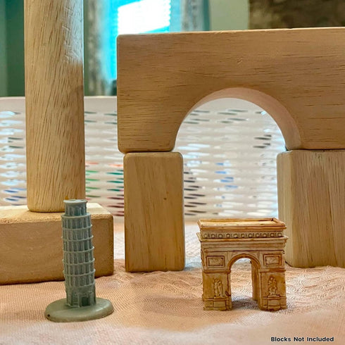 Safari Ltd. Around The World TOOB - 10 Figurines: Leaning Tower of Pisa, Eiffel Tower, Taj Mahal, Statue of Liberty, Giza Pyramids, & More - Educa...