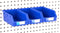 Pegboard Bins – 3 Pack Blue Extra Large - Hooks to Any Peg Board - Organize Hardware, Accessories, Attachments, Workbench, Garage Storage, Craft R...