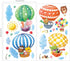 DECOWALL DA-1406B Animal Hot Air Balloons Kids Wall Stickers Wall Decals Peel and Stick Removable Wall Stickers for Kids Nursery Bedroom Living Ro...