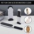 Portable Lint Remover Brushes - 2 Pack Lint and Fur Remover Dog & Cat Hair Remover, Double-Sided Brush with Self-Cleaning Base Hair Cleaner Brushe...