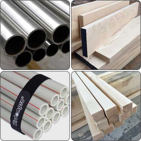 Extra Large 4 Pack 2 x 48 Inches Hook and Loop Strap, Reusable Fastening Cable Tie Down Straps by Wisdompro - Reusable, Durable Functional Cinch C...