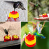 Hand Held Hummingbird Feeders, 4Pcs Small Clips Flower Hummingbird Hand Feeder with 4Pcs Cleaning Brush, Window Humming Wild Bird Feeders for Outd...