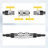 Anina UHF PL259 Male to Male Coax Connector, 2 Pcs Low Loss RF PL-259 Male Adapter for CB Ham Radio Antenna, Coaxial Cable, SWR Meter, LMR, LAN, C...