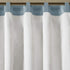 Madison Park Serene Embroidered Light Filtering Rod Pocket Treatment Curtain Window Panel Drape for Bedroom Livingroom and Dorm, 50x18, Blue...