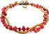 Handmade Red Carnelian Stone Elephant Charm Brass Beads Anklets Bracelet 10 Inches...