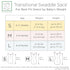 SwaddleDesigns Transitional Swaddle Sack, Arms Up Half-Length Sleeves & Mitten Cuffs, Swaddle for Newborn Transition to Baby Sleep Sack Wearable B...