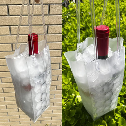 Wine Cooler Bag, Ice Bag for Wine Beer Bottle (2 Pack) Instant Cooling and Keeps Your Drink Cold Keep Cool and Chill Champagne Wine...