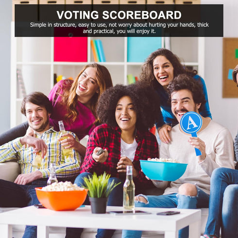 STOBOK 4pcs Bidding Paddles Response Paddles Blank Dry Erase Scoreboard Small Dry Erase Board White Boards Voting Paddles Auction Paddles Answer B...