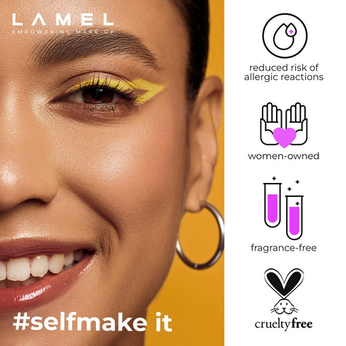 Lamel OhMy Color Gel Eyeliner Pencil - Long Lasting, Waterproof Eyeliner - Vibrant Colored Eyeliner, Highly-Pigmented - Yellow eyeliner...