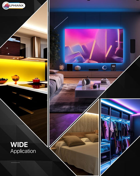 LED Lights for TV, 16.4FT TV Led Lights for 65-75 inch, Cuttable, Music Sync Mode, Color Changing, Bluetooth APP Remote Control TV LED Strip Light...