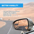 Left Driver side View Heated Mirror Glass Replacement for 2013 2014 2015 2016 2017 2018 2019 2020 Ford Fusion Mirror Glass With Rear Holder Replac...