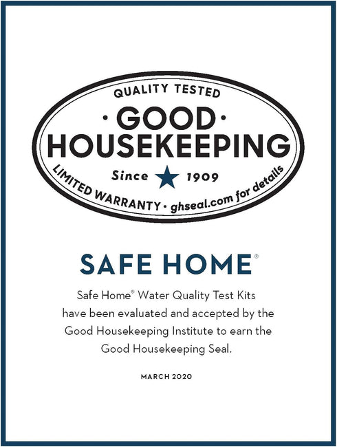 Safe Home® DIY LEAD in Drinking Water Test Kit – At Home Testing for Lead in City Water or Well Water – Detection to 5ppb – 10 Minute Test – Singl...