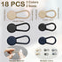 18 Pcs Pants Button Extender, Flexible Waistband Extenders Buttons Jeans Button Extender for Dress Shirts, Silicone Collar Extenders Shirt Pants W...