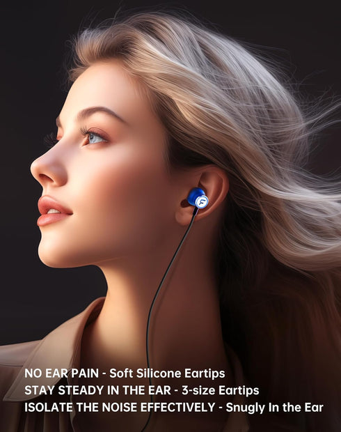 FHG USB C Headphones for Samsung Galaxy S24+ Ultra S23 Z Fold 6, Hi-Res Audio USB C Earbuds Microphone Volume Control for iPhone 15 Pro Max Ipad, ...